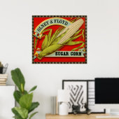 vegetabel, Olney & Floyd Sugar Corn Poster (Thuiskantoor)