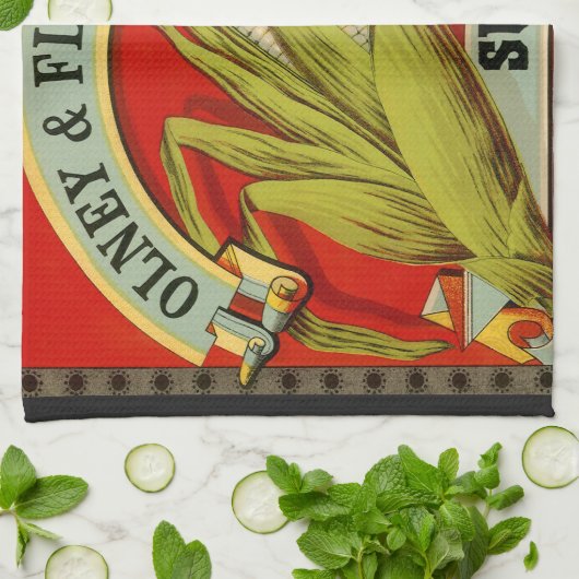  vegetabel, Olney & Floyd Sugar Corn Theedoek (Gevouwen)