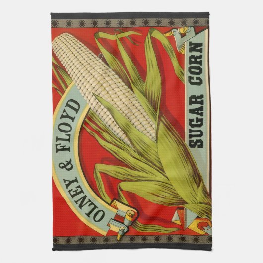  vegetabel, Olney & Floyd Sugar Corn Theedoek (Verticaal)