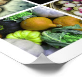 VEGETABELLEN Collage - Geel/groen Poster (Hoek)