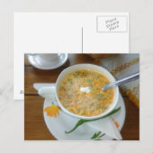 Vegetabla-soep met zure room briefkaart (Voorkant / Achterkant)