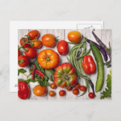 Vegetable and Herb Harvest Briefkaart (Voorkant / Achterkant)