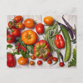 Vegetable and Herb Harvest Briefkaart (Voorkant)