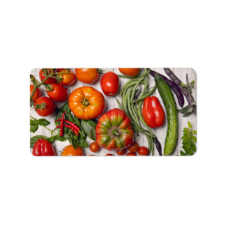 Vegetable and Herb Harvest Etiket