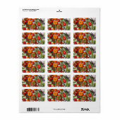 Vegetable and Herb Harvest Etiket (Full Sheet)