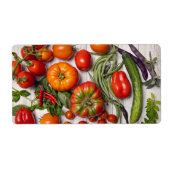 Vegetable and Herb Harvest Etiket (Voorkant)