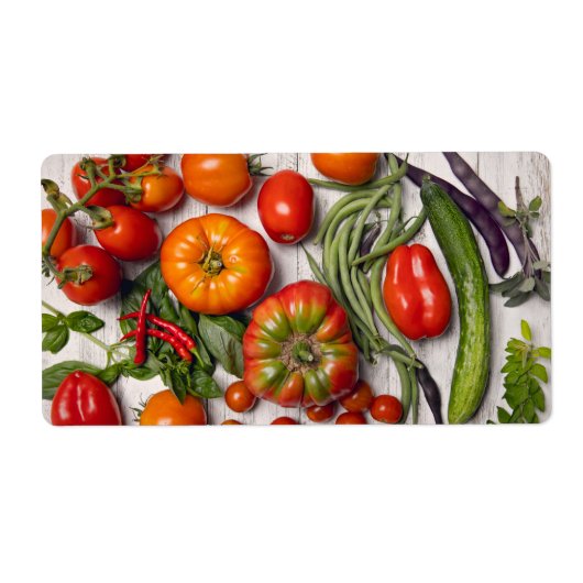 Vegetable and Herb Harvest Etiket (Voorkant)