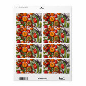 Vegetable and Herb Harvest Etiket (Full Sheet)