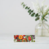 Vegetable and Herb Harvest Mini Visitekaartje (Staand voorkant)