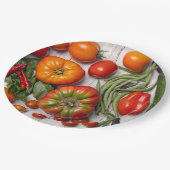 Vegetable and Herb Harvest Papieren Bordje (Gekanteld)