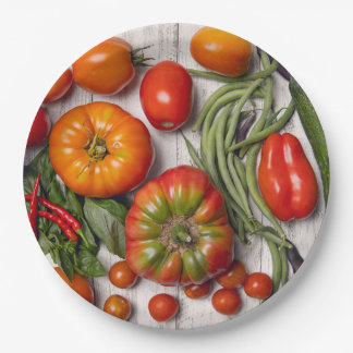 Vegetable and Herb Harvest Papieren Bordje