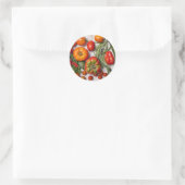 Vegetable and Herb Harvest Ronde Sticker (Tas)