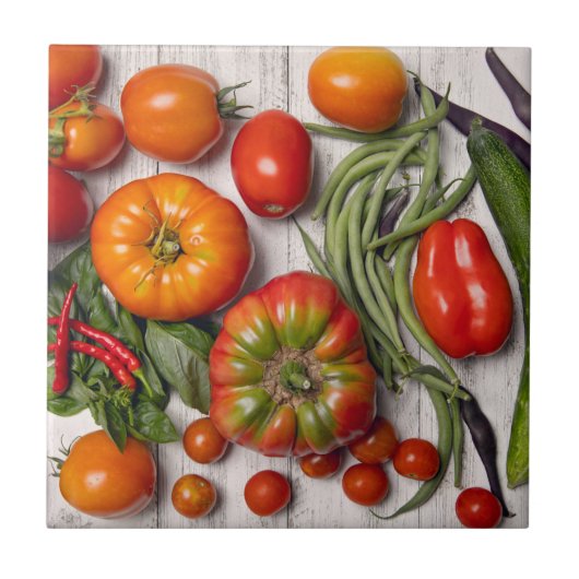 Vegetable and Herb Harvest Tegeltje (Voorkant)