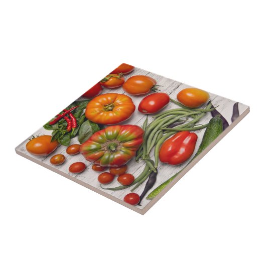 Vegetable and Herb Harvest Tegeltje (Zijkant)