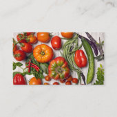 Vegetable and Herb Harvest Visitekaartje (Voorkant)