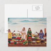 Vegetable and Spice Market at Benares, c.1840 (gou Briefkaart (Voorkant / Achterkant)