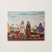 Vegetable and Spice Market at Benares, c.1840 (gou Legpuzzel (Horizontaal)