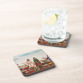 Vegetable and Spice Market at Benares, c.1840 (gou Onderzetter (Rechterzijde)