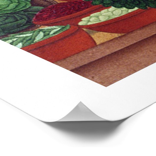 Vegetable and Spice Market at Benares, c.1840 (gou Poster (Hoek)