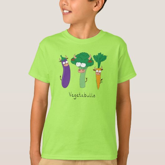 Vegetable Bulls Funny Kind's T-shirt (Voorkant)