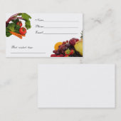 Vegetable Contact Card 3 Contactkaartje (Voorkant / Achterkant)