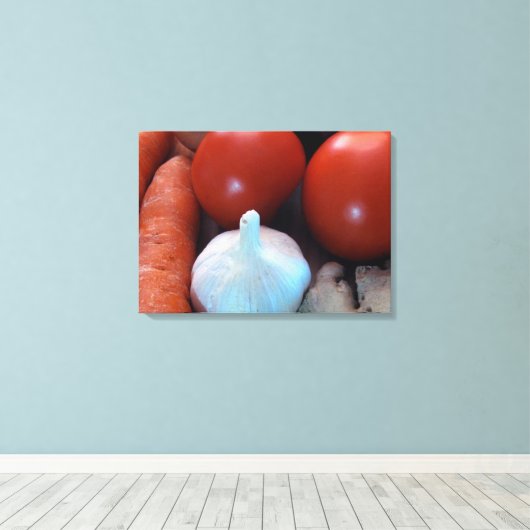 Vegetable delight canvas afdruk (Insitu (Houten vloer))