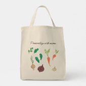 Vegetable Farmers Market Personalized Canvas tas (Achterkant)