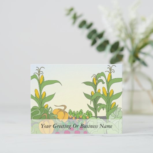 Vegetable Garden Briefkaart (Staand voorkant)
