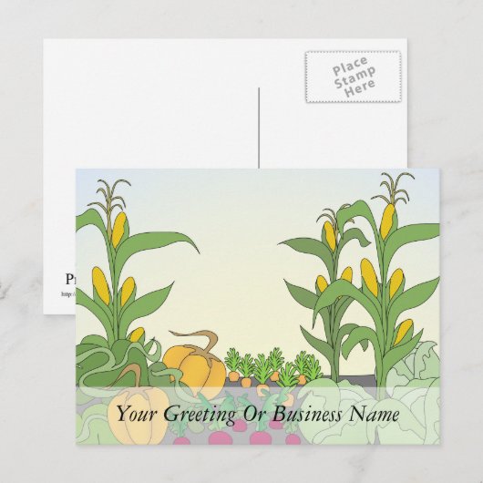 Vegetable Garden Briefkaart (Voorkant / Achterkant)