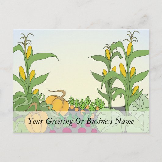 Vegetable Garden Briefkaart (Voorkant)