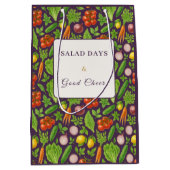 Vegetable Garden Gift Bag — Devine Plum Medium Cadeauzakje (Voorkant)