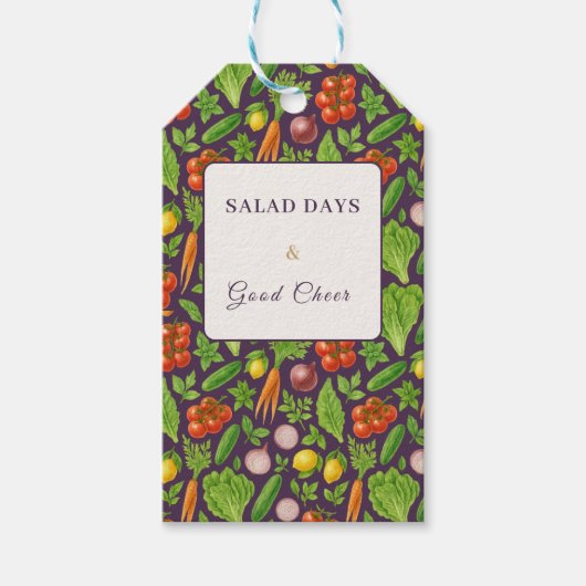 Vegetable Garden Gift Bag — Plum Cadeaulabel (Voorkant)