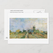 Vegetable Garden in Montmartre Van Gogh Fine Art Briefkaart (Voorkant / Achterkant)