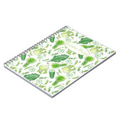 Vegetable Garden Journal Waterverf Celery Kale Notitieboek (Linkerzijde)
