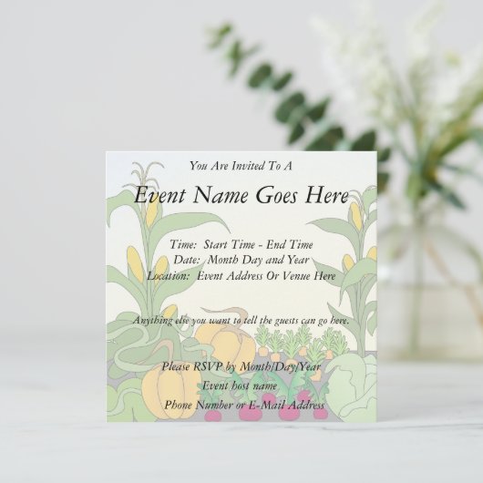 Vegetable Garden Kaart (Staand voorkant)