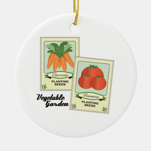Vegetable Garden Keramisch Ornament (Voorkant)