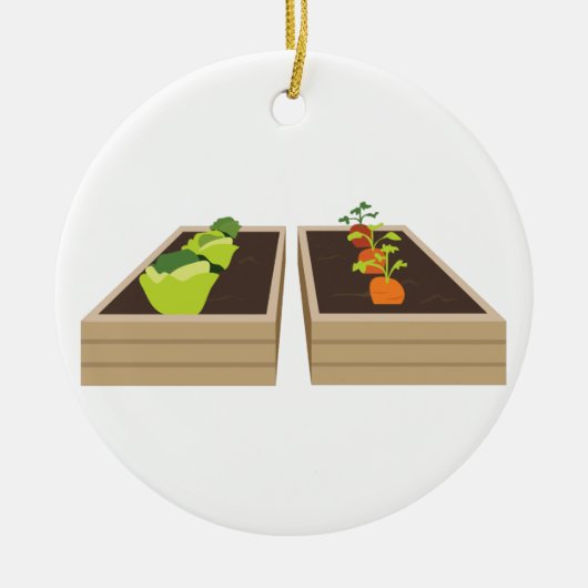 Vegetable Garden Keramisch Ornament (Voorkant)