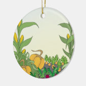 Vegetable Garden Keramisch Ornament (Links)