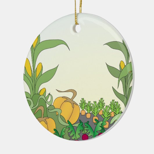 Vegetable Garden Keramisch Ornament (Links)