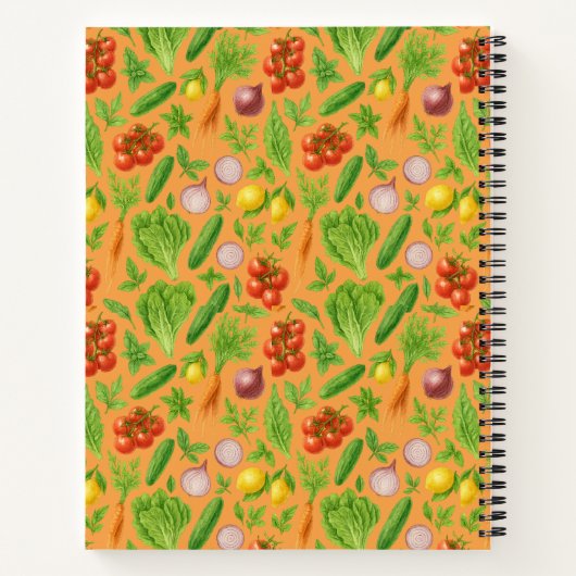 Vegetable Garden Notebook — Clementine Notitieboek (Achterkant)