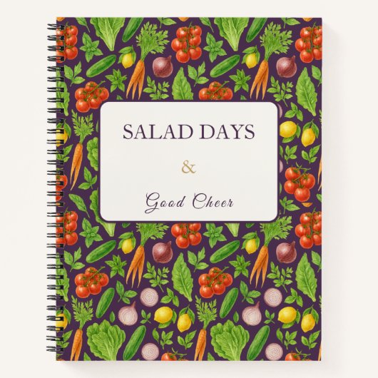 Vegetable Garden Notebook — Devine Plum Notitieboek (Voorkant)