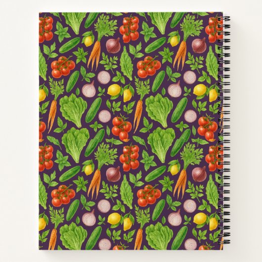 Vegetable Garden Notebook — Devine Plum Notitieboek (Achterkant)