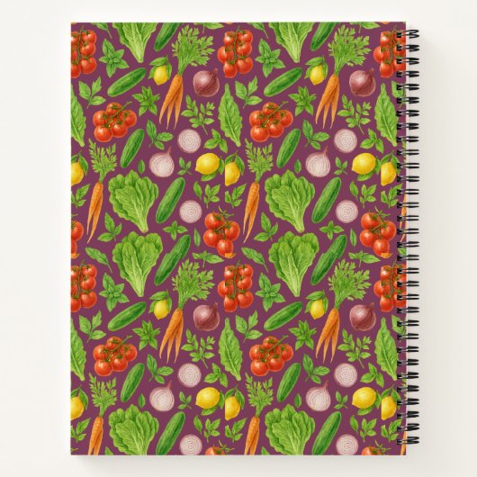 Vegetable Garden Notebook — Red Violet  Notitieboek (Achterkant)