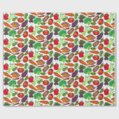 Vegetable Garden Produce Greenmarket Veggies Cadeaupapier (Vlak)