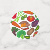 Vegetable Garden Produce Greenmarket Veggies Confetti (Kleine voorkant)