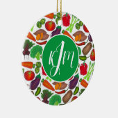 Vegetable Garden Produce Greenmarket Veggies Keramisch Ornament (Rechts)