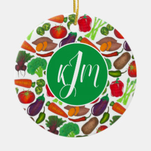 Vegetable Garden Produce Greenmarket Veggies Keramisch Ornament