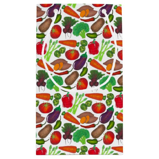 Vegetable Garden Produce Greenmarket Veggies Klein Cadeauzakje (Achterkant)