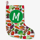 Vegetable Garden Produce Greenmarket Veggies Kleine Kerstsok (Voorkant)