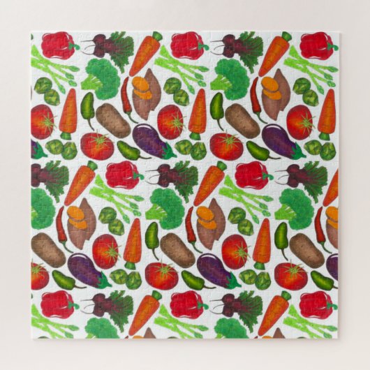 Vegetable Garden Produce Greenmarket Veggies Legpuzzel (Horizontaal)